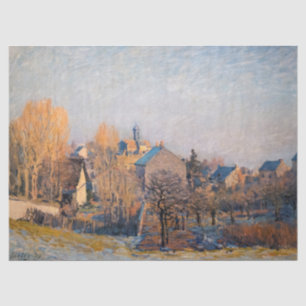 Papier Mousseline Alfred Sisley - Frosty Morning à Louveciennes