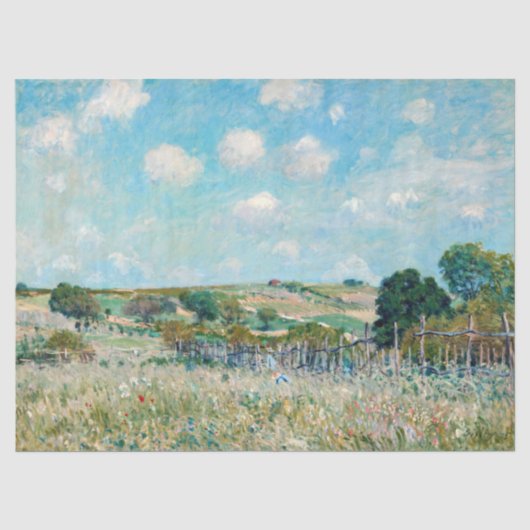 Papier Mousseline Alfred Sisley - La Prairie (Recto)