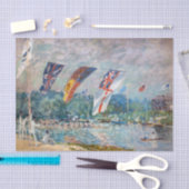 Papier Mousseline Alfred Sisley - Regatta à Molesey (Artisanat)