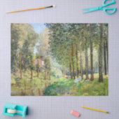 Papier Mousseline Alfred Sisley - Reposez le long du ruisseau (Artisanat)