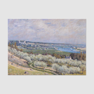 Papier Mousseline Alfred Sisley - Terrasse à Saint-Germain, Printemp