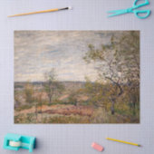Papier Mousseline Alfred Sisley - Vent Day à Veneux (Artisanat)
