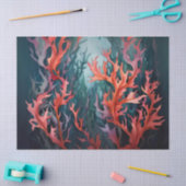 Papier Mousseline Algues colorées (Artisanat)