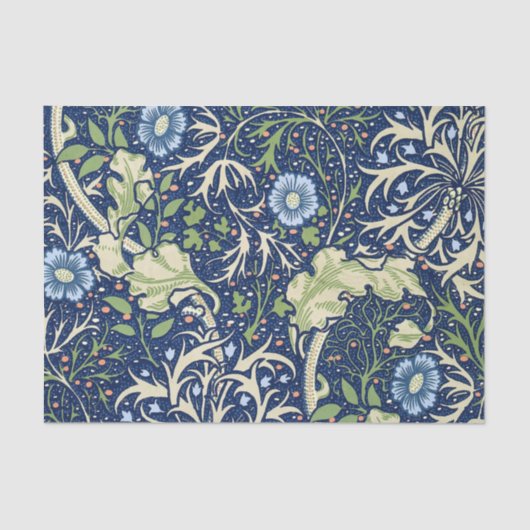 Papier Mousseline Algues (par William Morris) (Recto)
