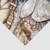 Papier Mousseline "Alice and the Caterpillar" par Arthur Rackham (Détail)