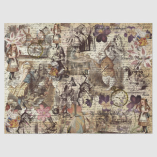 Papier Mousseline Alice Au Pays Des Merveilles
