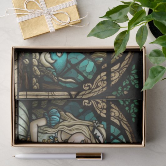 Papier Mousseline Alice au pays des merveilles (Cadeau)