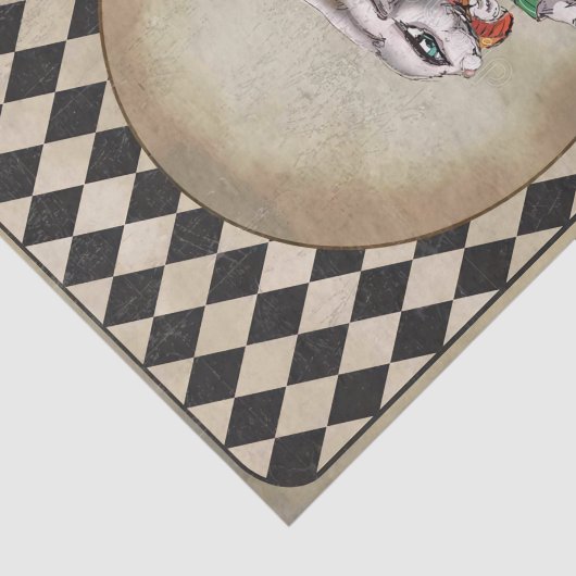 Papier Mousseline Alice au pays des merveilles (Détail)