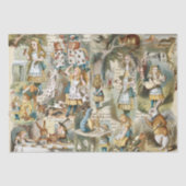 Papier Mousseline Alice Au Pays Des Merveilles (Recto)