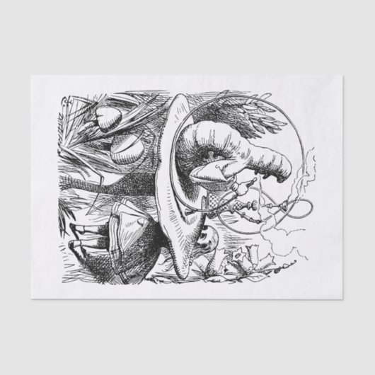 Papier Mousseline Alice au pays des merveilles - Alice rencontre (Recto)