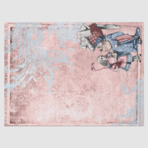 Papier Mousseline Alice au pays des merveilles avec Duchess Pink Dec