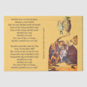 Papier Mousseline Alice au pays des merveilles Chanson de soupe à la (Recto)