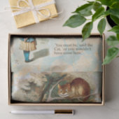 Papier Mousseline Alice au pays des merveilles Cheshire Cat Mad (Cadeau)