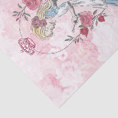 Papier Mousseline Alice Au Pays Des Merveilles Collage Découpage Ros (Détail)