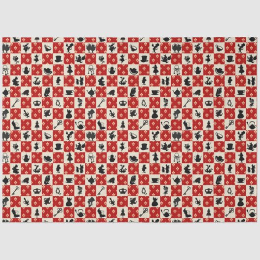 Papier Mousseline Alice au pays des merveilles Conception 12 (Recto)