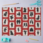 Papier Mousseline Alice au pays des merveilles Conception 2 (Artisanat)
