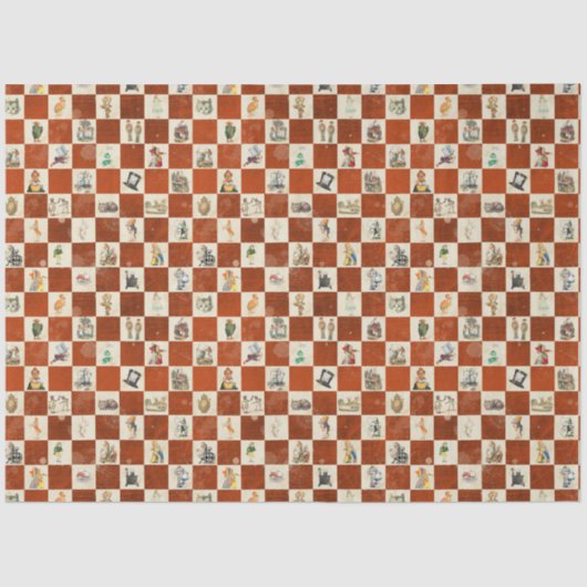 Papier Mousseline Alice au pays des merveilles Conception 8 (Recto)