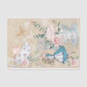 Papier Mousseline Alice Au Pays Des Merveilles Découpage Alice Jouer (Recto)