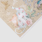 Papier Mousseline Alice Au Pays Des Merveilles Découpage Alice Jouer (Détail)