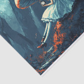 Papier Mousseline Alice au pays des merveilles - Découpage de champi (Détail)