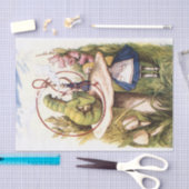 Papier Mousseline Alice au pays des merveilles Découpage de chenille (Artisanat)