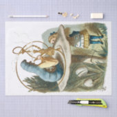 Papier Mousseline Alice au pays des merveilles Découpage Découpage V (Artisanat)