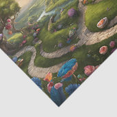 Papier Mousseline Alice Au Pays Des Merveilles Document De Référence (Détail)