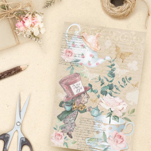 Papier Mousseline Alice Au Pays Des Merveilles La Découpage A Fait C