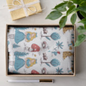 Papier Mousseline Alice au pays des merveilles Lapin Champignons rou (Cadeau)