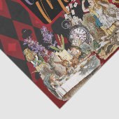 Papier Mousseline Alice au pays des merveilles Mad Cheshire Chat (Détail)