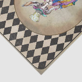 Papier Mousseline Alice au pays des merveilles Mad Hatter Rabbit (Détail)