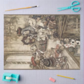 Papier Mousseline Alice au pays des merveilles par Arthur Rackham (Artisanat)