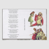 Papier Mousseline Alice au pays des merveilles qui a volé la chanson (Recto)