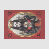 Papier Mousseline Alice au pays des merveilles - Reine des Coeurs (Recto)