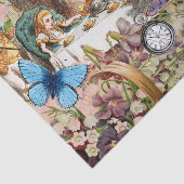 Papier Mousseline Alice au pays des merveilles Tea Party Art (Détail)