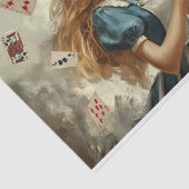 Papier Mousseline Alice au pays des merveilles Teapot Jouer aux cart (Détail)