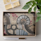 Papier Mousseline Alice au pays des merveilles voyageant à temps (Cadeau)