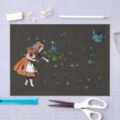 Papier Mousseline Alice au trèfle, Étoiles scintillantes, Cheshire C (Artisanat)