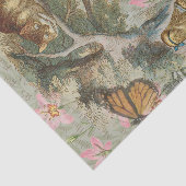 Papier Mousseline Alice Cheshire Chat Wonderland Tree Garden (Détail)