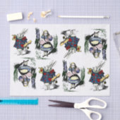 Papier Mousseline Alice classique au pays des merveilles et le lapin (Artisanat)