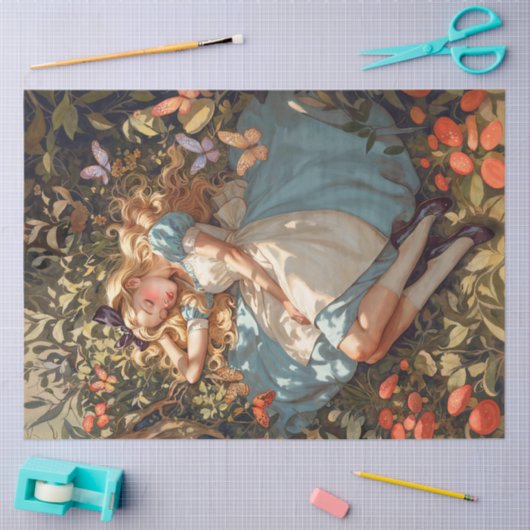 Papier Mousseline Alice classique rêve de Wonderland (Artisanat)