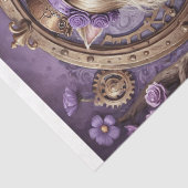 Papier Mousseline Alice et Cheshire Chat dans le style Steampunk vio (Détail)