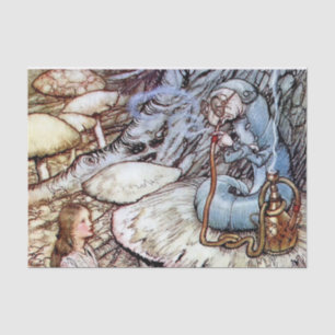 Papier Mousseline « Alice et la chenille » par Arthur Rackham
