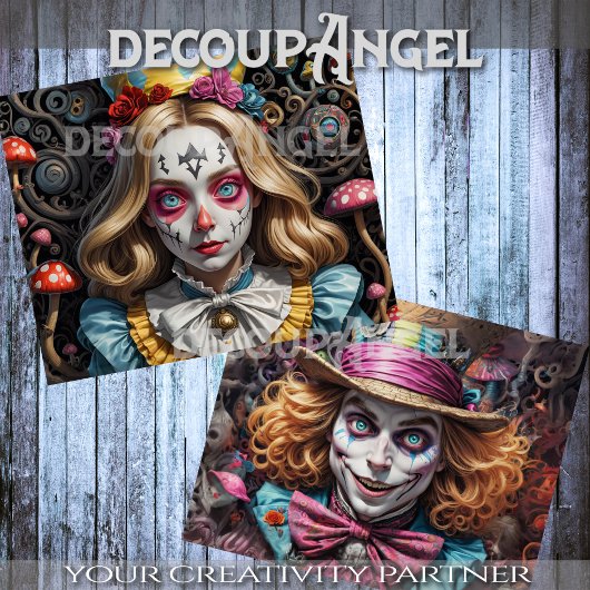 Papier Mousseline Alice et le découpage de la haine