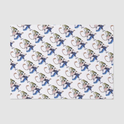 Papier Mousseline Alice et Pink Flamingo (Recto)
