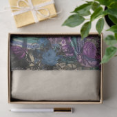 Papier Mousseline Alice florale violette au pays des merveilles avec (Cadeau)