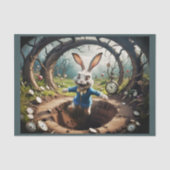 Papier Mousseline Alice in the Wonderland : Le lapin qui saute ! (Recto)