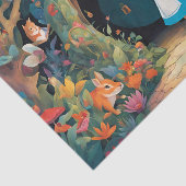 Papier Mousseline Alice In Wonderland Decoupage (Détail)