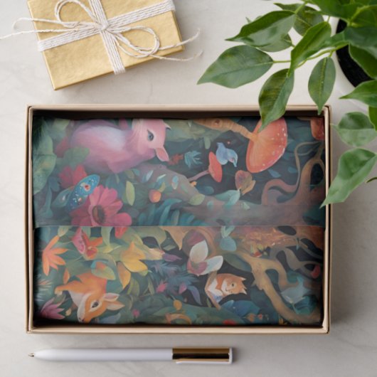 Papier Mousseline Alice In Wonderland Decoupage (Cadeau)