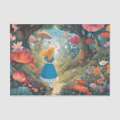 Papier Mousseline Alice In Wonderland Decoupage Tissue Paper (Recto)